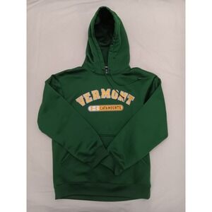 Under Armour Vermont Catamounts Mens Hoodie Green Size SM Athletic Pullover